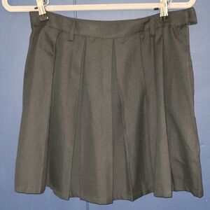 Classic Black Pleated Skirt